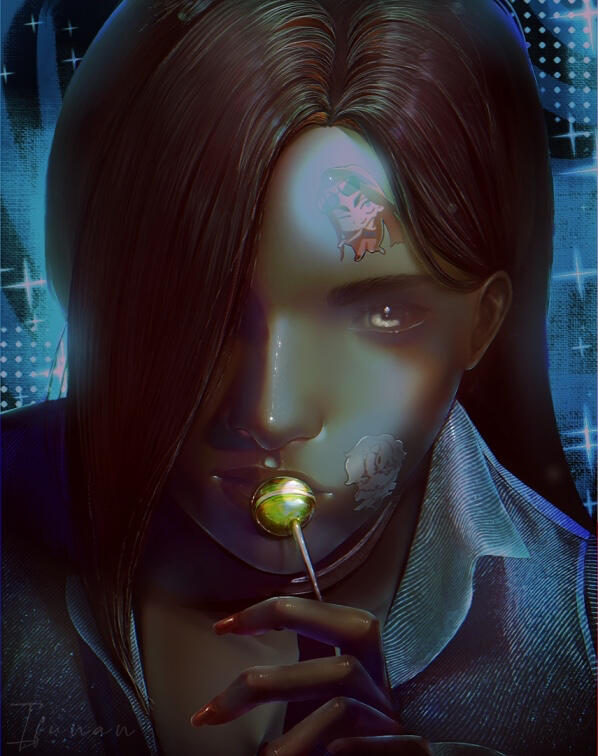 Semi-realistic Bust up